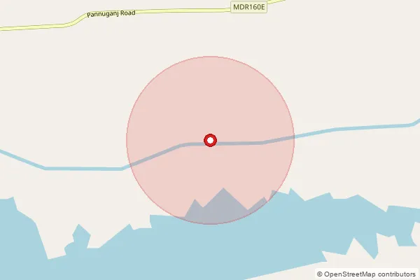 Map showing approximate area covered by Pincode 231213 — Banki Bo, Sonbhadra