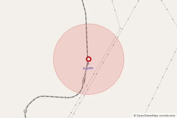 Map showing approximate area covered by Pincode 231217 — Belhatthi Bo, Sonbhadra