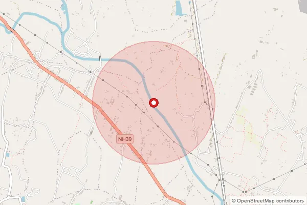 Map showing approximate area covered by Pincode 231218 — Renusagar So, Sonbhadra