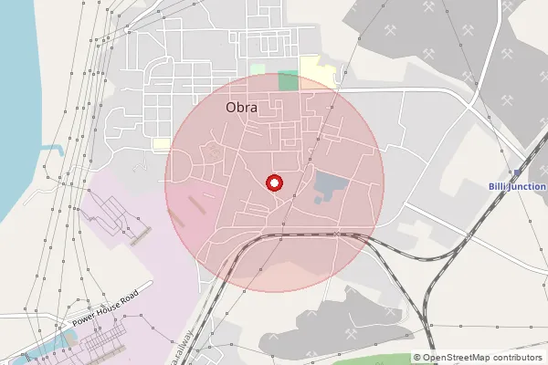 Map showing approximate area covered by Pincode 231219 — Parsoi Bo, Sonbhadra