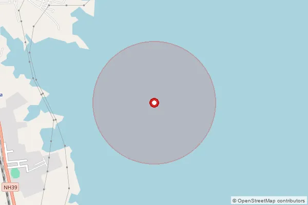 Map showing approximate area covered by Pincode 231220 — Beena Project So, Sonbhadra