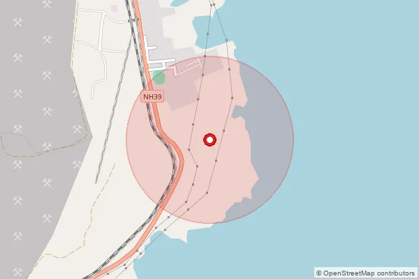 Map showing approximate area covered by Pincode 231222 — Dharsari B.O, Sonbhadra