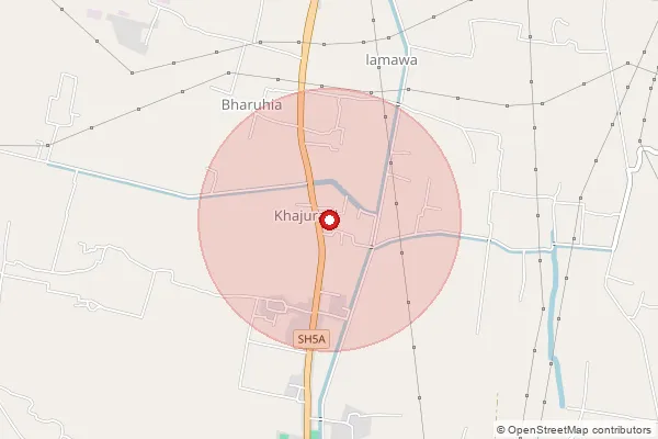 Map showing approximate area covered by Pincode 231305 — Devaria Bo, Mirzapur