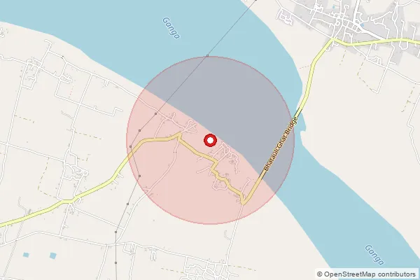 Map showing approximate area covered by Pincode 231501 — Jalalpur Bo, Mirzapur