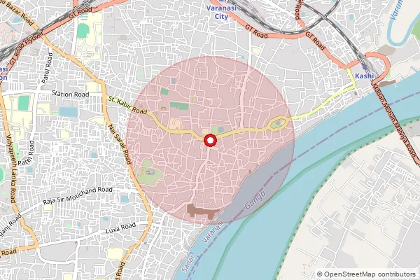 Map showing approximate area covered by Pincode 232109 — Amilai Bo, Chandauli