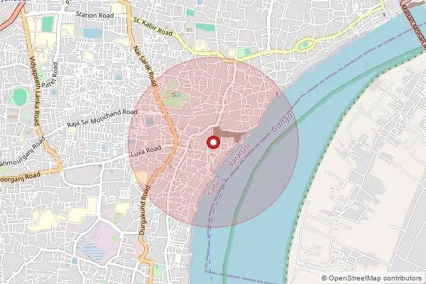 Map showing approximate area covered by Pincode 232118 — Karnaul Bo, Chandauli