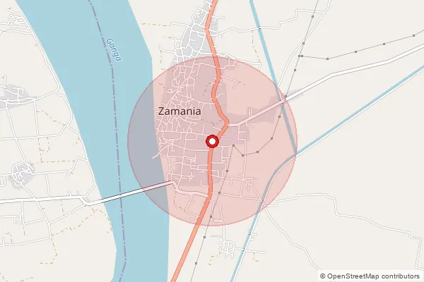 Map showing approximate area covered by Pincode 232331 — Zamania Rs So, Ghazipur
