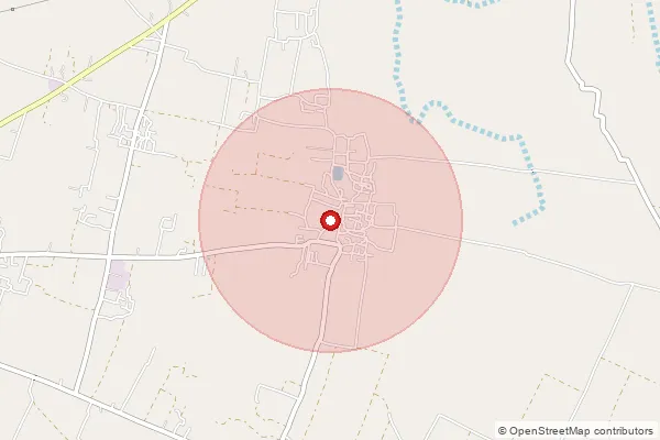 Map showing approximate area covered by Pincode 233224 — Karanda So, Ghazipur