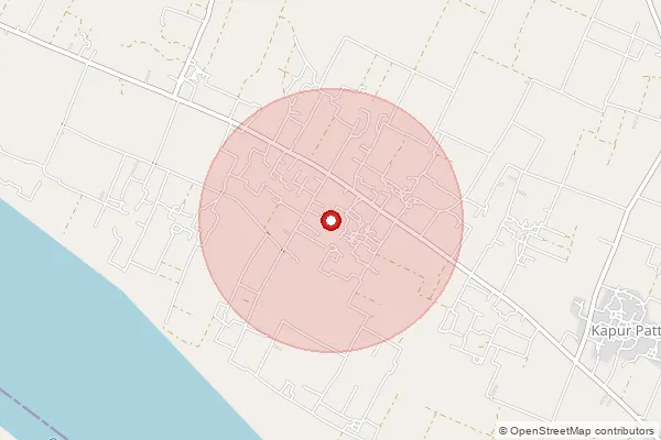 Map showing approximate area covered by Pincode 233232 — Goshandepur So, Ghazipur