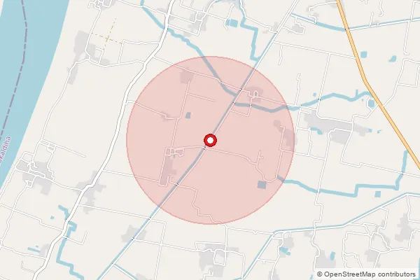 Map showing approximate area covered by Pincode 233307 — Bhimapar So, Ghazipur