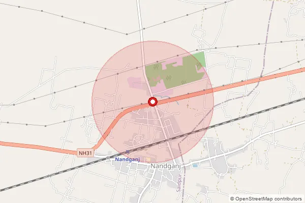 Map showing approximate area covered by Pincode 233311 — Nss Mill So, Ghazipur