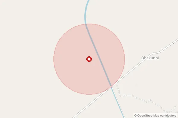 Map showing approximate area covered by Pincode 241203 — Dhikunni So, Hardoi