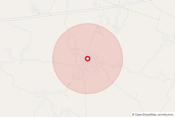 Map showing approximate area covered by Pincode 241404 — Hariharpur Bo, Hardoi