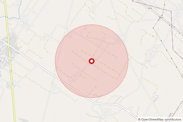 Map showing approximate area covered by Pincode 243303 — Baragoan Bo, Bareilly