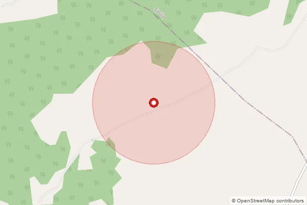 Map showing approximate area covered by Pincode 243402 — Himmatpur Bo, Bareilly