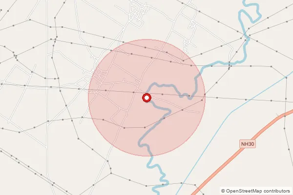 Map showing approximate area covered by Pincode 243506 — Fatehganj East, Bareilly