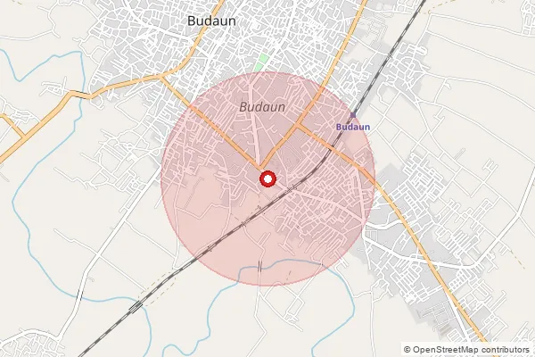 Map showing approximate area covered by Pincode 243636 — Dehemu Bo, Budaun