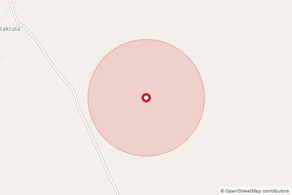 Map showing approximate area covered by Pincode 243637 — Mohammad Ganj Bo, Budaun