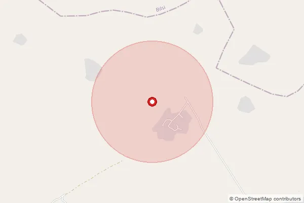 Map showing approximate area covered by Pincode 243638 — Mithanpur Bo, Sambhal