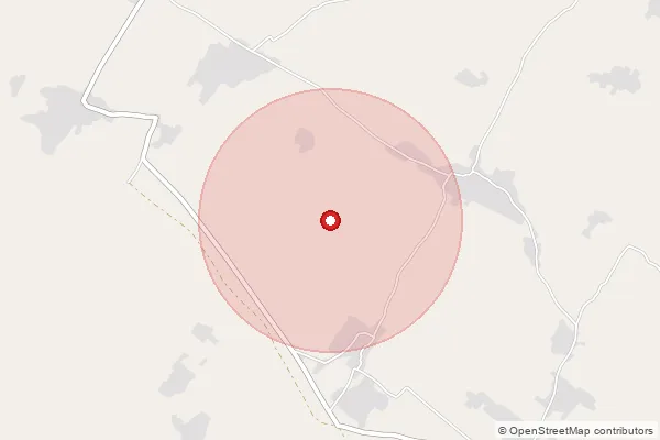 Map showing approximate area covered by Pincode 243722 — Bandarai Bo, Sambhal