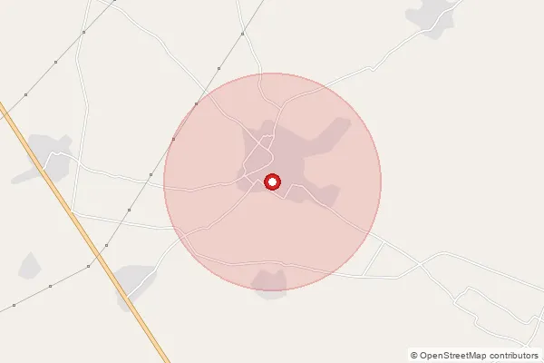 Map showing approximate area covered by Pincode 243724 — Chani Bo, Budaun