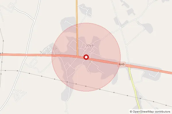 Map showing approximate area covered by Pincode 244222 — Didauli Bo, Amroha