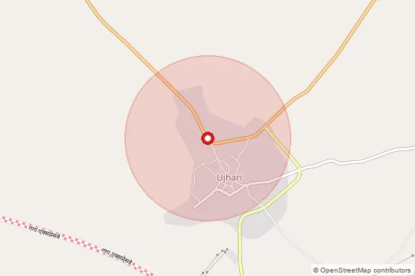 Map showing approximate area covered by Pincode 244413 — Hathipur Chandoi Bo, Moradabad
