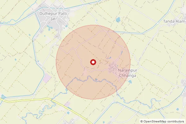Map showing approximate area covered by Pincode 244602 — Rajupur Kalan Bo, Moradabad