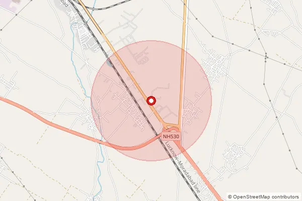 Map showing approximate area covered by Pincode 244926 — Modipur So, Rampur