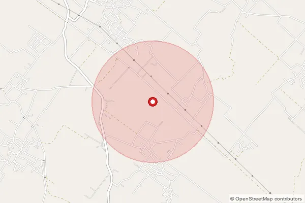 Map showing approximate area covered by Pincode 245207 — Phuldehra Bo, Hapur