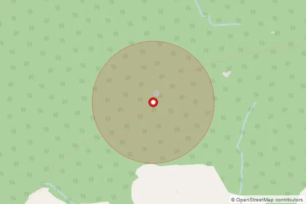 Map showing approximate area covered by Pincode 246285 — Bagwari Bo, Pauri Garhwal