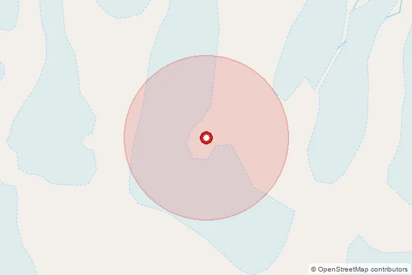 Map showing approximate area covered by Pincode 246444 — Chaundali Bo, Chamoli
