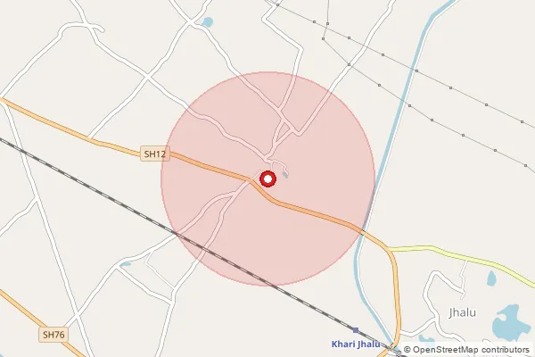 Map showing approximate area covered by Pincode 246728 — Chowkpuri Bo, Bijnor