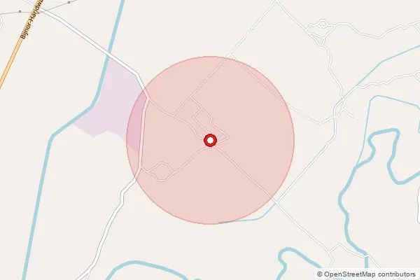 Map showing approximate area covered by Pincode 246732 — Sofatpur Bo, Bijnor