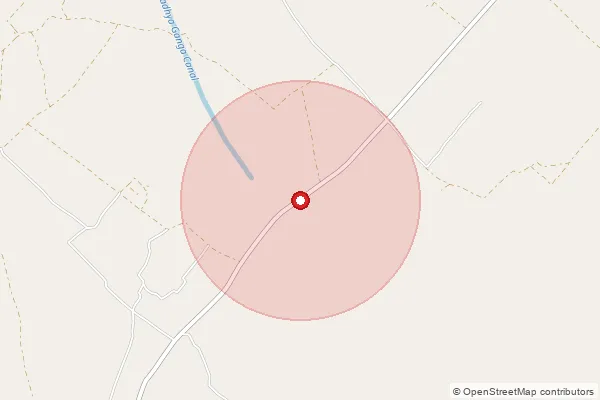 Map showing approximate area covered by Pincode 246736 — Rasoolpur Nagla Bo, Bijnor