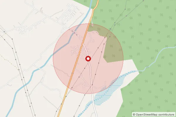 Map showing approximate area covered by Pincode 247122 — Badshahi Bagh So, Saharanpur