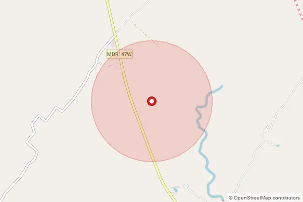 Map showing approximate area covered by Pincode 247341 — Jharwan Bo, Saharanpur