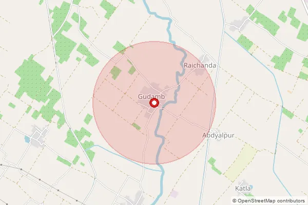 Map showing approximate area covered by Pincode 247451 — Sona Arjunpur Bo, Saharanpur