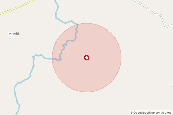 Map showing approximate area covered by Pincode 247554 — Babupur Bo, Saharanpur