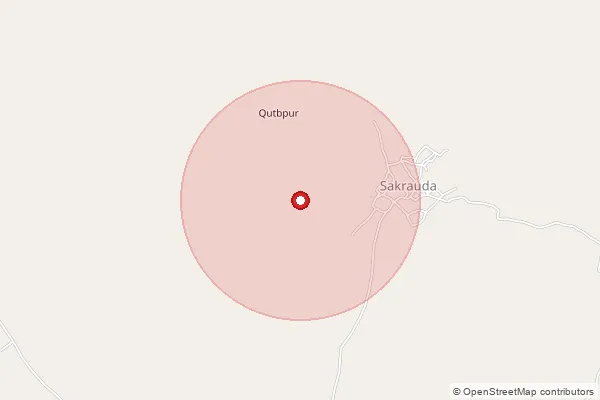 Map showing approximate area covered by Pincode 247661 — Hallumajra Bo, Haridwar