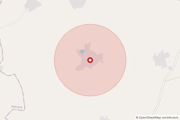 Map showing approximate area covered by Pincode 247773 — Gogwan Bo, Shamli