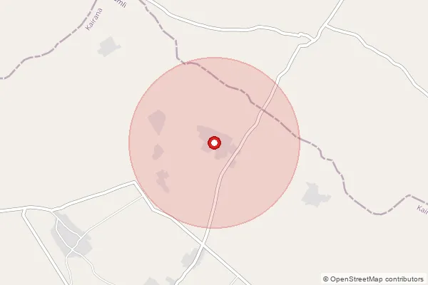 Map showing approximate area covered by Pincode 247778 — Garhi Abdulha Khan Bo, Shamli