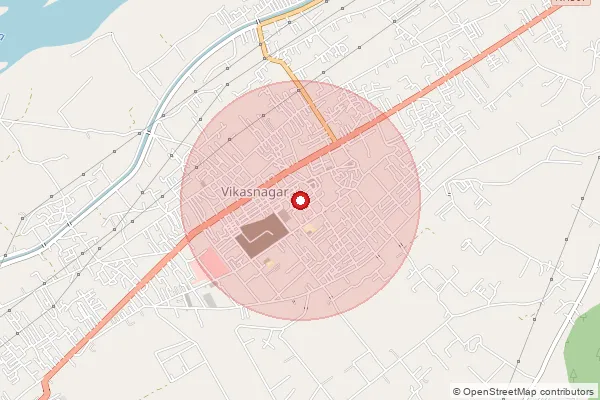 Map showing approximate area covered by Pincode 248197 — Barwa Bo, Dehradun