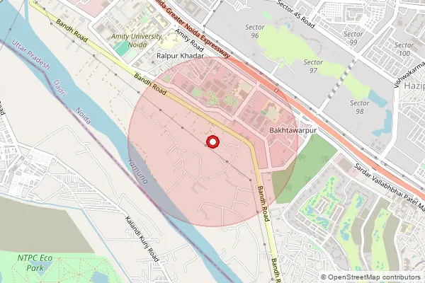 Map showing approximate area covered by Pincode 249123 — Radhudhar Bo, Tehri Garhwal