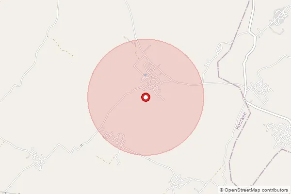 Map showing approximate area covered by Pincode 249402 — Garhmirpur Bo, Haridwar