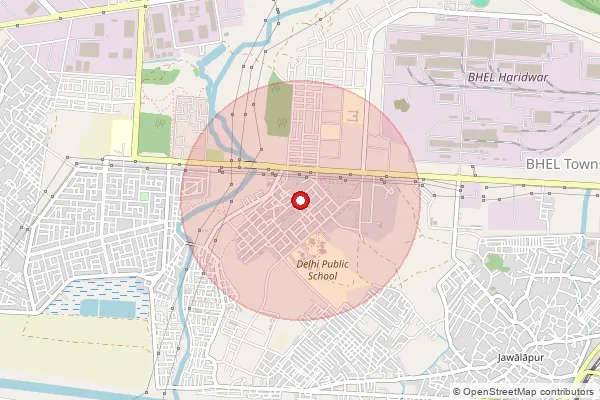 Map showing approximate area covered by Pincode 249403 — Sectoriii Bhel So, Haridwar