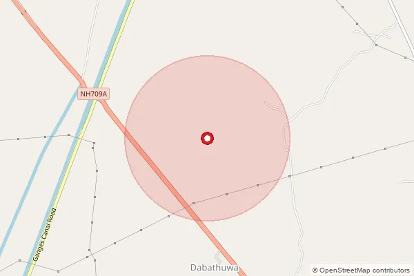 Map showing approximate area covered by Pincode 250341 — Bhalsona Bo, Meerut