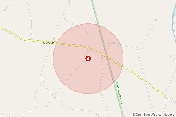 Map showing approximate area covered by Pincode 250406 — Ahmedpuri Bo, Meerut