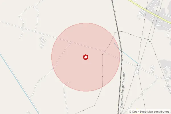 Map showing approximate area covered by Pincode 250501 — Nek Bo, Meerut