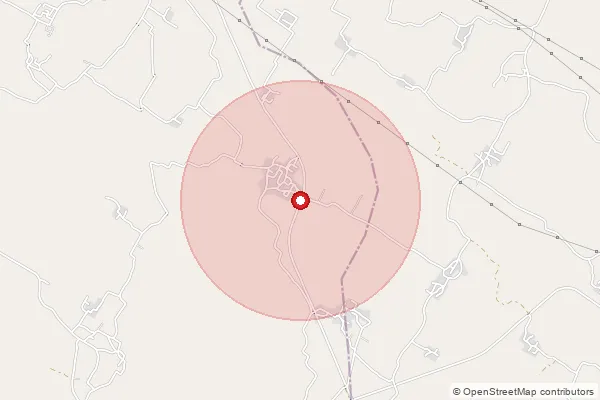 Map showing approximate area covered by Pincode 261136 — Lalpur Bo, Sitapur